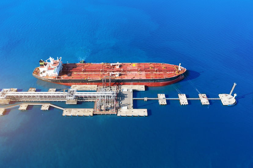 An oil tanker