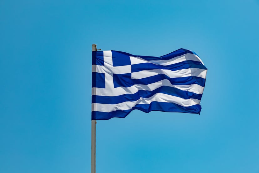 The Greek flag
