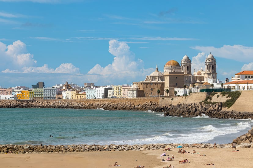 The harbor at Cadiz, Spain
