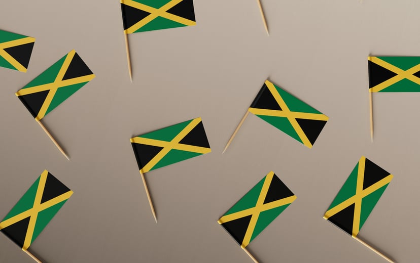 Small Jamaican flags