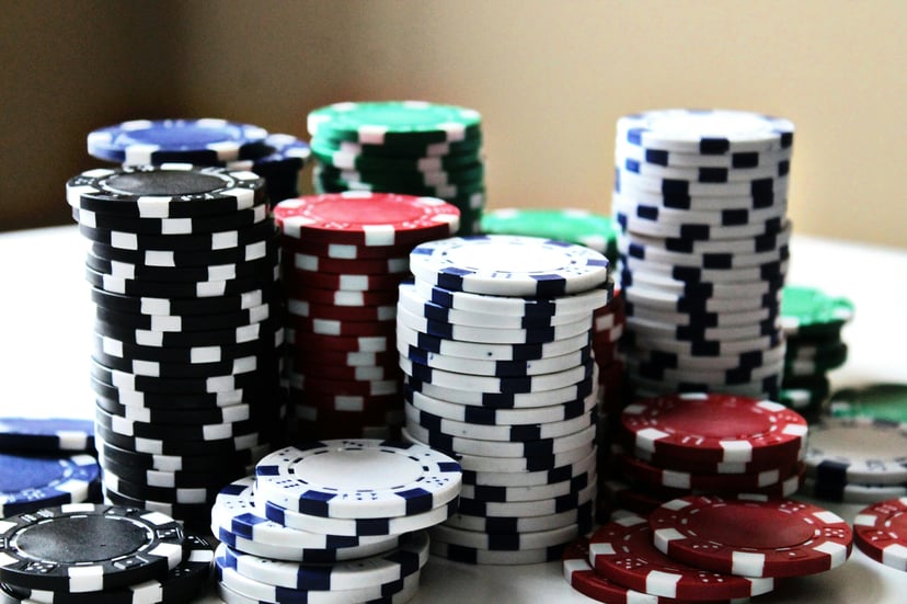 Stacks of casino chips