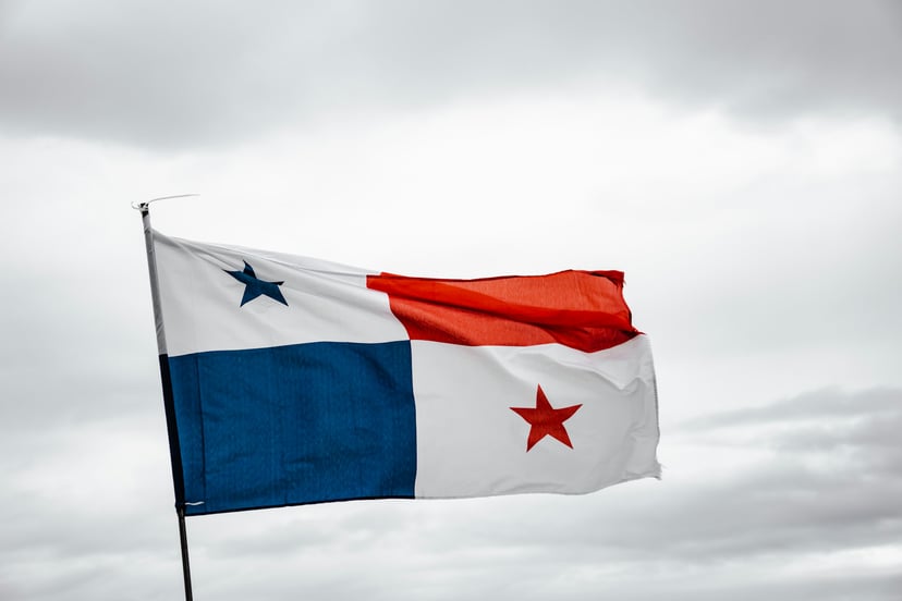 The flag of Panama 