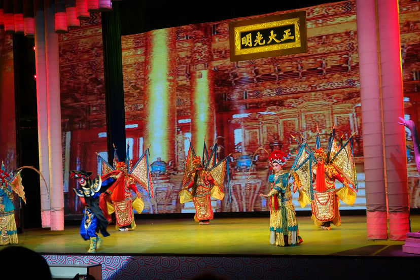 A Beijing opera performance on stage