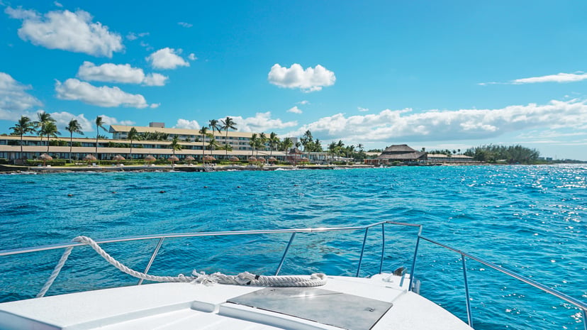 Cozumel, Mexico as seen from the sea