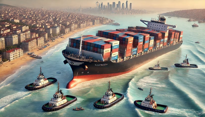 a container ship run aground off the coastline of  acity