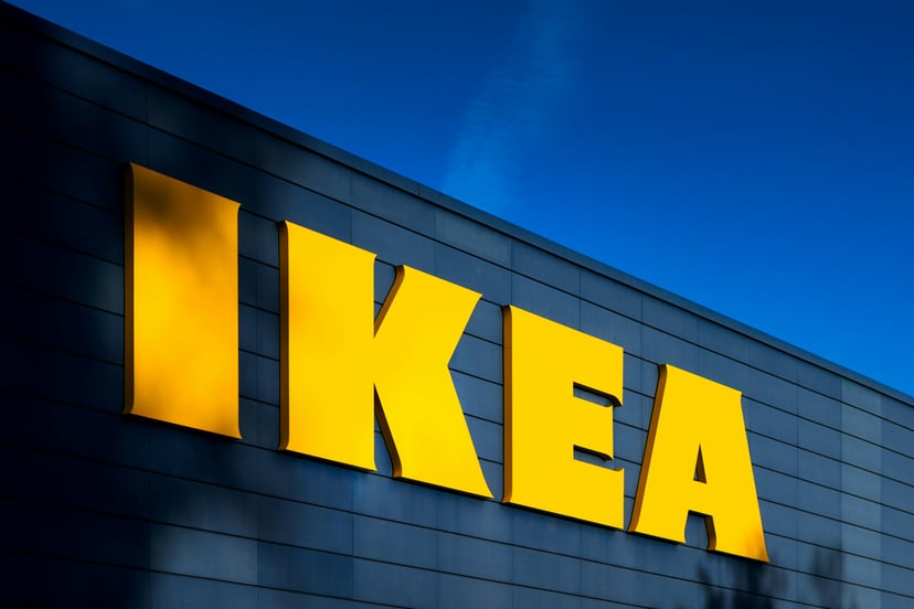 The exterior of an IKEA store