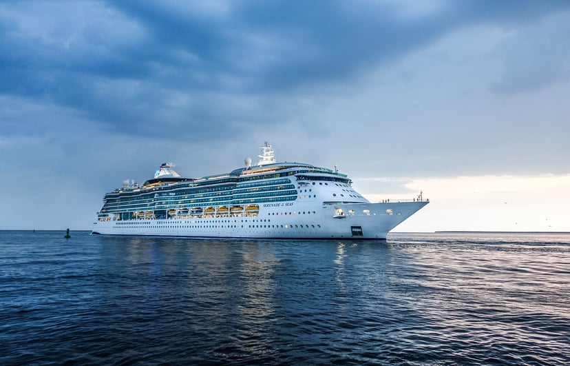 Royal Caribbean's Serenade of the Seas cruise ship at sea