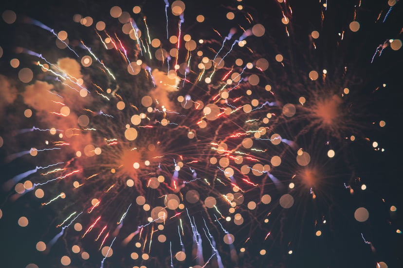 Gold confetti