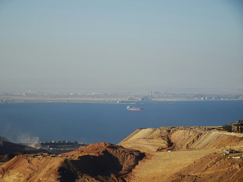 A view across the Suez canal