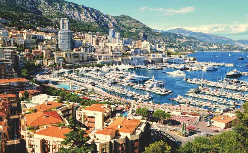 A view of Port Hercule, Monaco