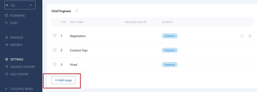 Screenshot of Martide's maritime recruitment and maritime crew management system software
