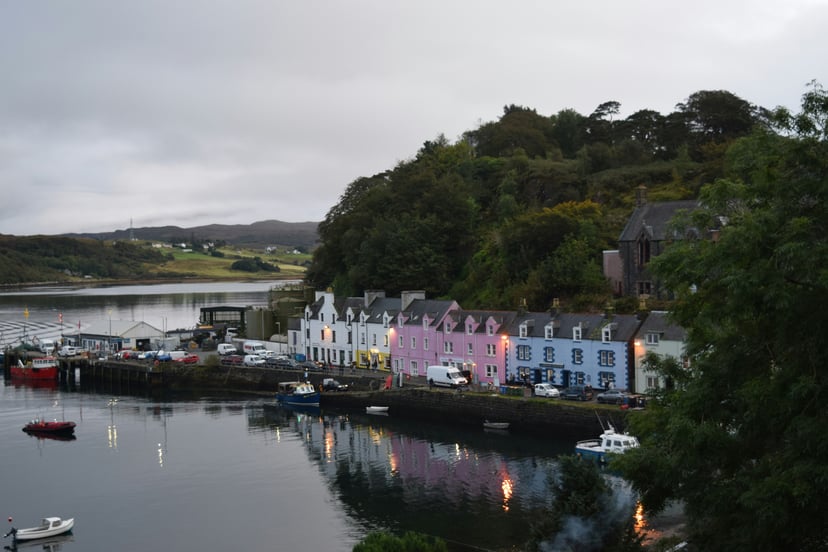 The Isle of Skye, Scotland as seen from the water