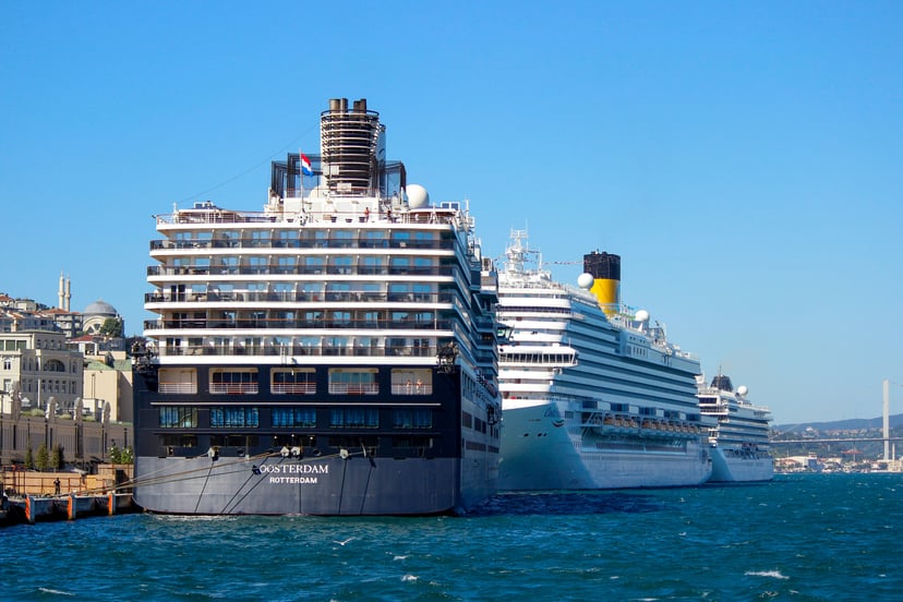 Holland America's cruise ship Oosterdam in port
