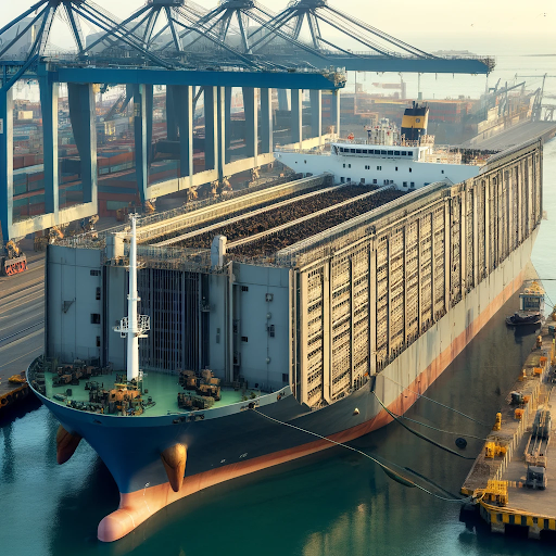 AI generated image of a livestock carrier