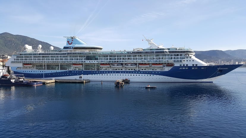 The Marella Discovery cruise ship in port