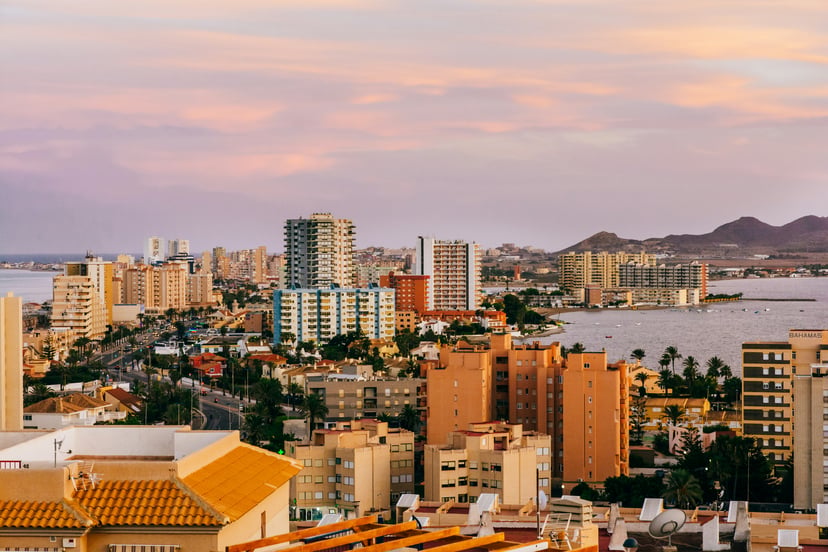 A view across Cartagena, Spain