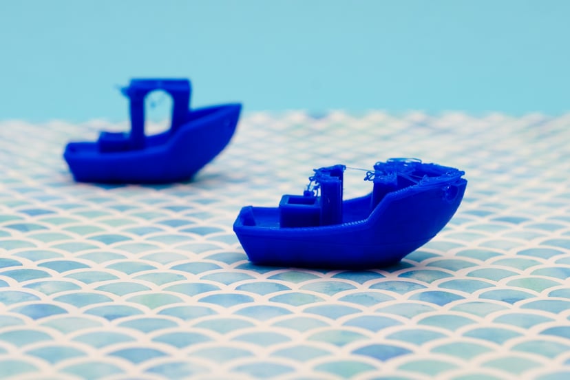 3D printed toy boats