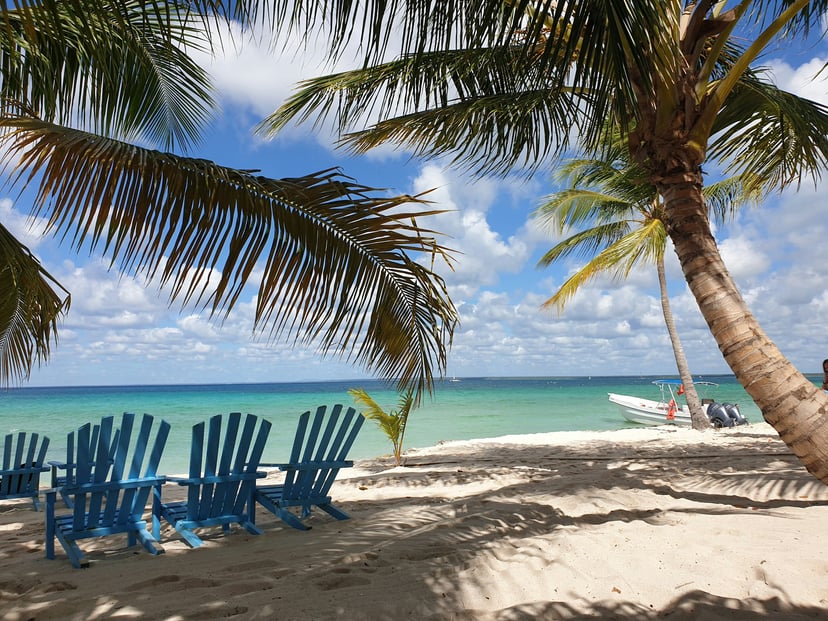 A beach in the Caribbean 