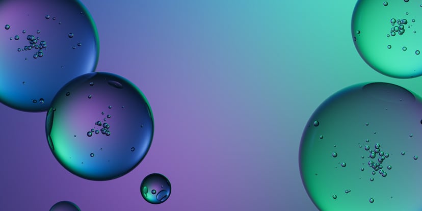 Close up of clean fuel bubbles