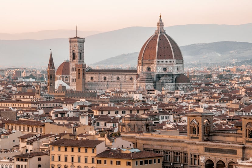 View across the rooftops of Florence, Italy