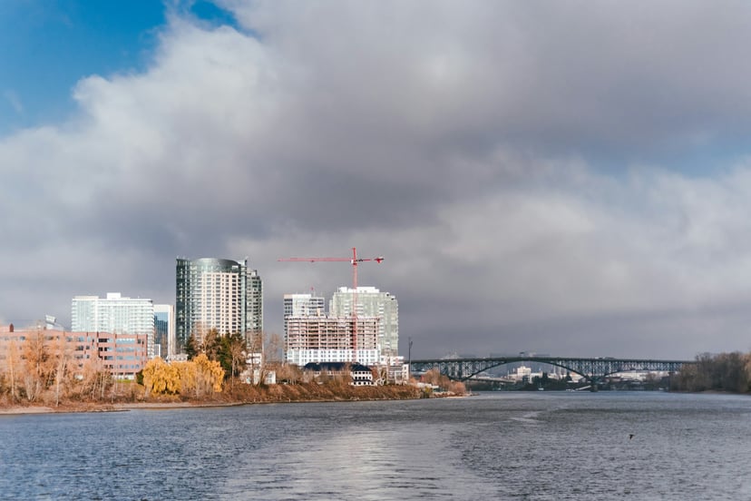 Portland, Oregon as seen from the river