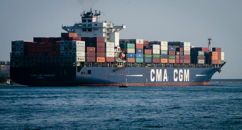 a CMA CGM container ship