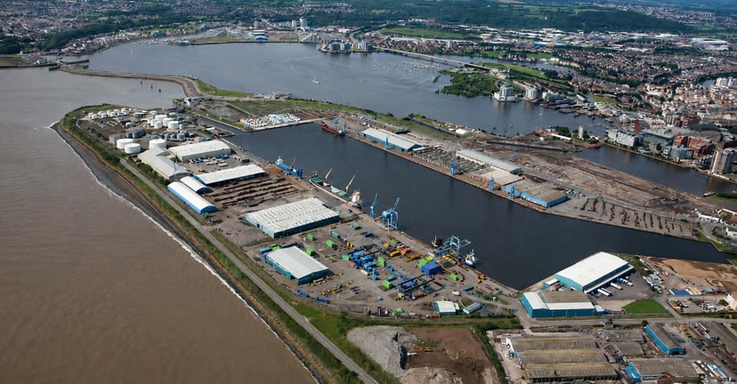 The Port of Cardiff, Wales, UK