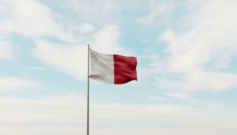 The flag of Malta