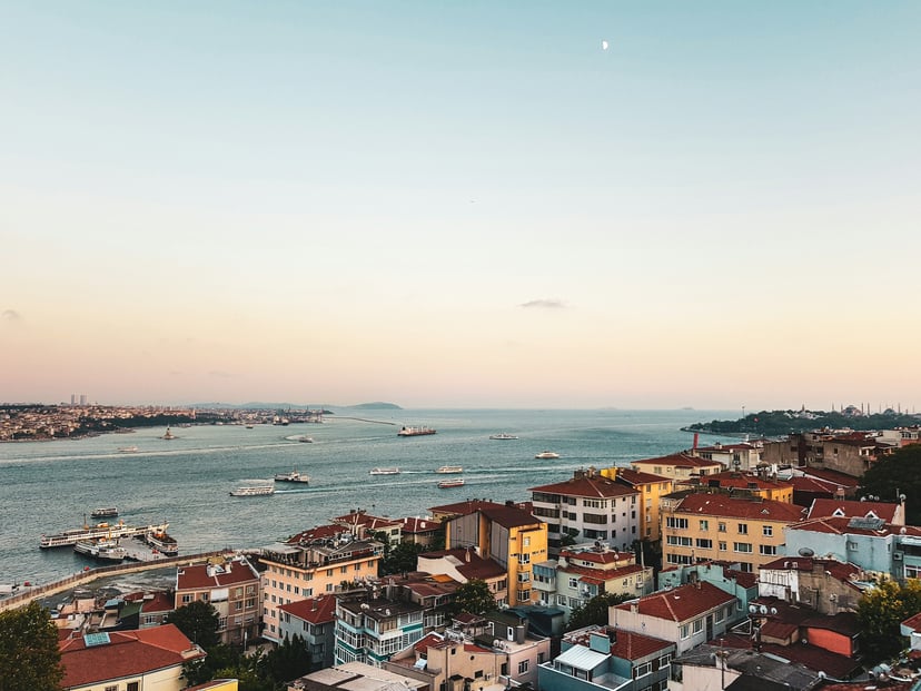 The Turkish coastline