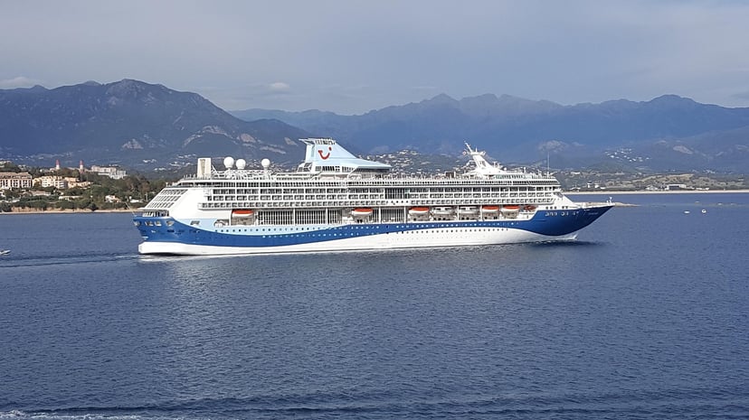 The Marella Discovery cruise ship at sea