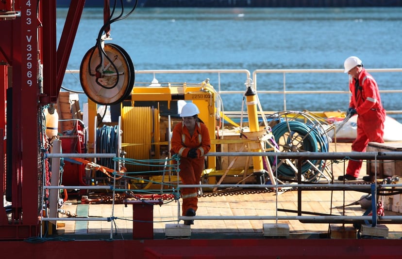 people working in deck crew seafarer jobs on a boat