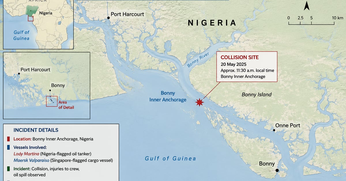 Collision Off Nigeria Injures Crew, Causes Spill – Maritime Bell