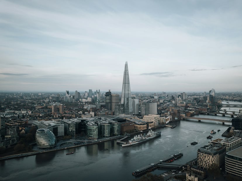 City of London and the River Thames
