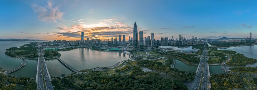 A view across Shenzhen Bay, China