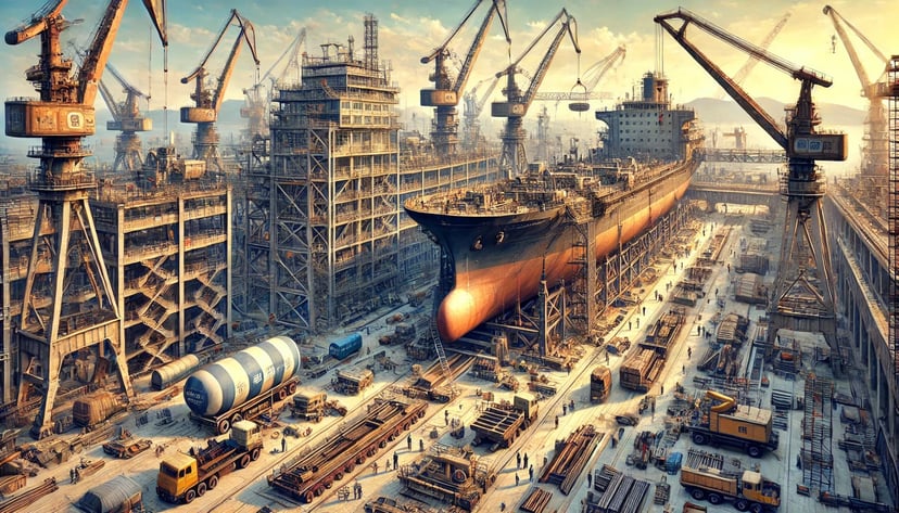 A shipyard in China