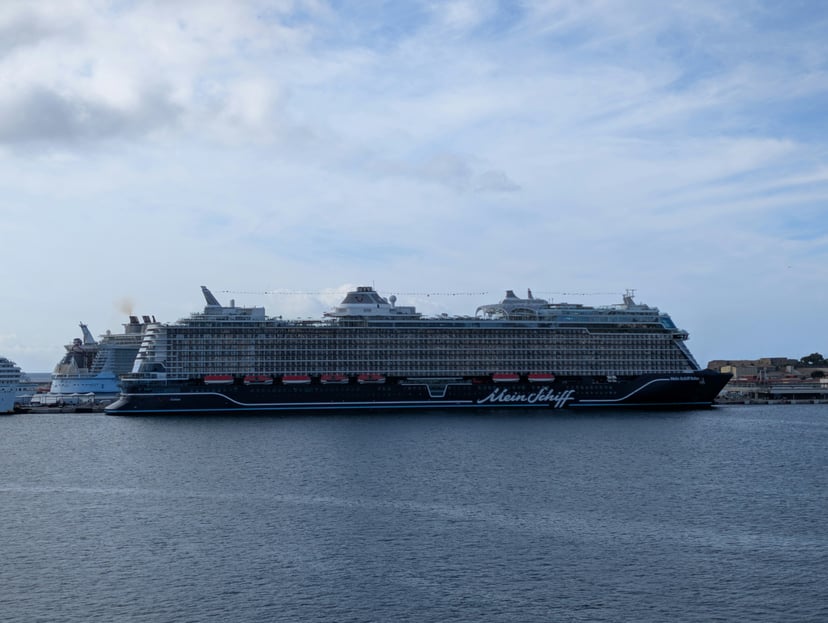 The Tui cruise ship, Mein Schiff Relax, in port