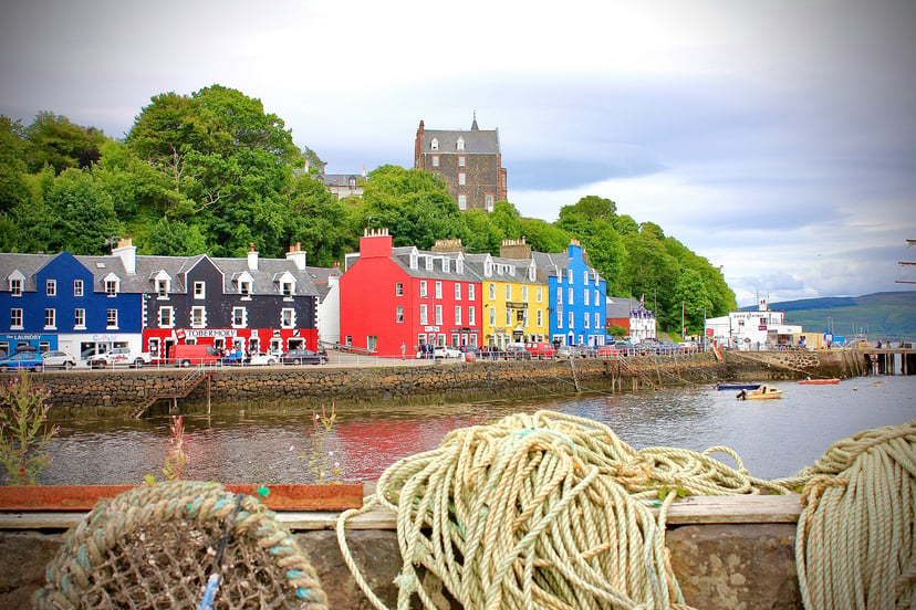 The harbor at Oban, Scotland in the Hebrides