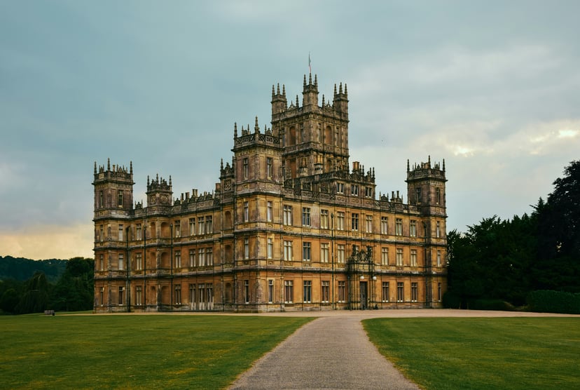 Highclere Castle in Hampshire, England