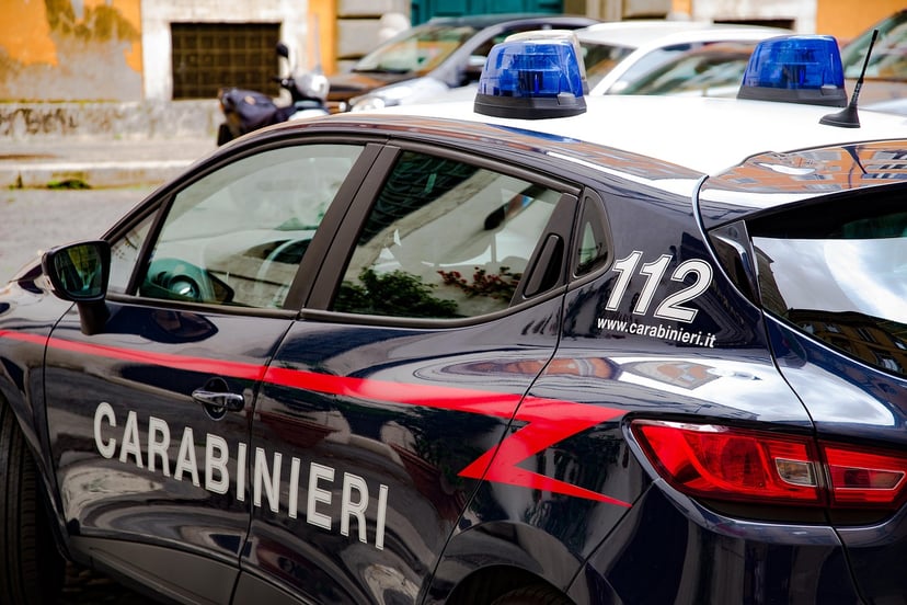 An Italian Carabiniere vehicle