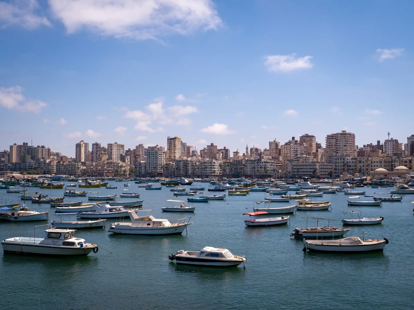 The Port of Alexandria, Egypt