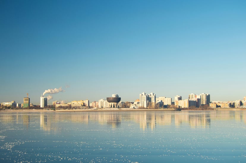 The Volga River in Kazan, Russia