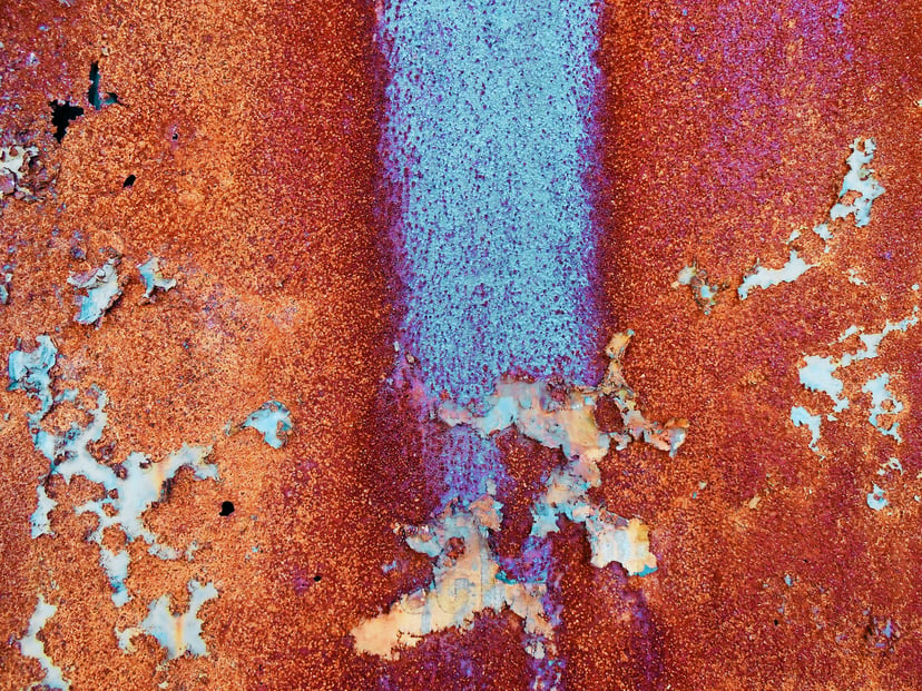 Rust on metal