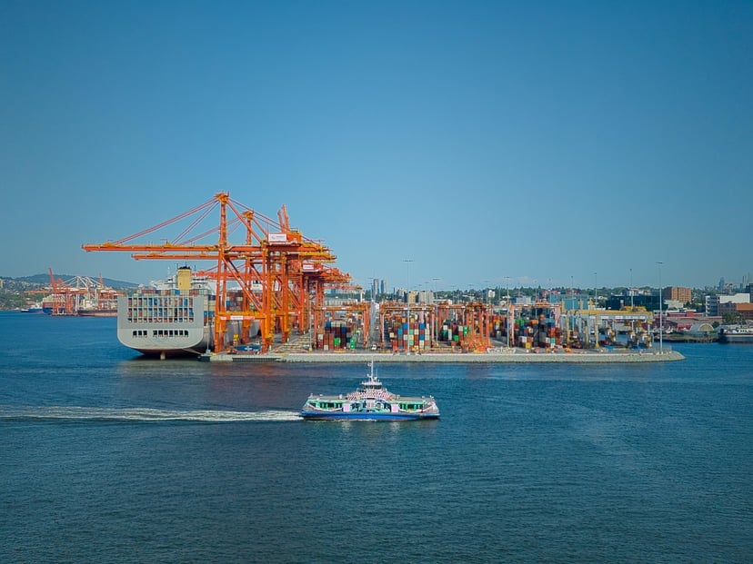 The Port of Vancouver in Canada