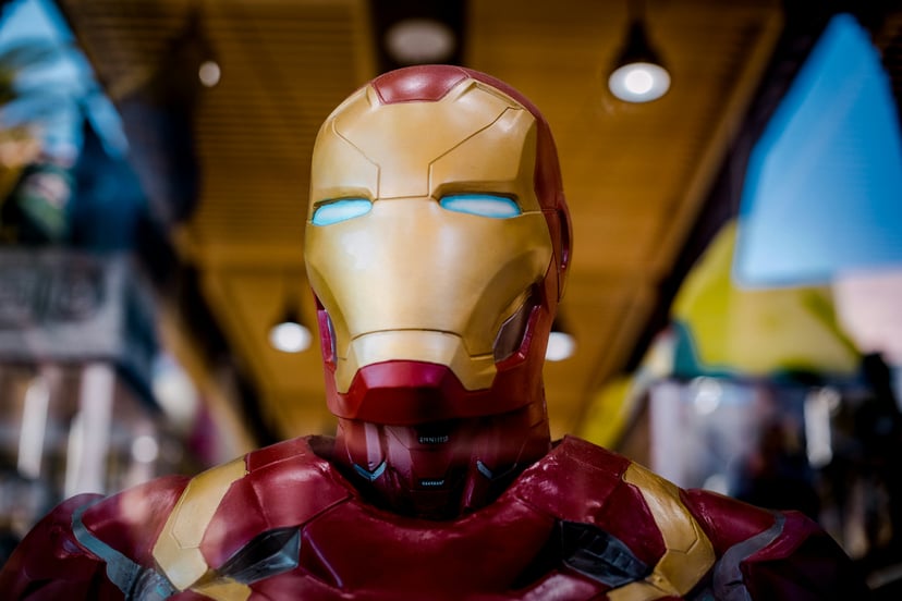 A Marvel Universe Iron Man mask