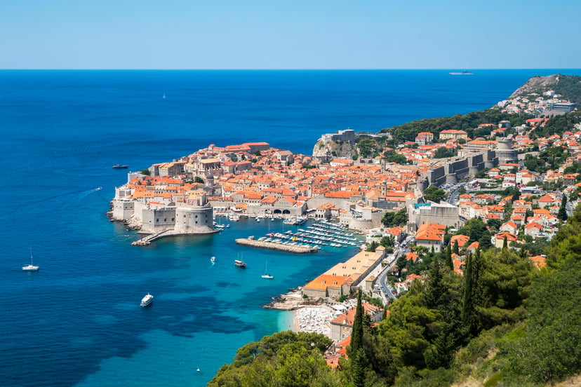 Part of the Croatian coastline on the Adriatic sea 
