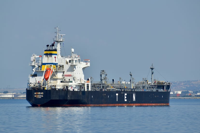 A TEN vessel at sea