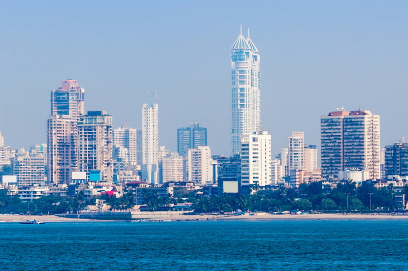 The Mumbai skyline as seen from the water