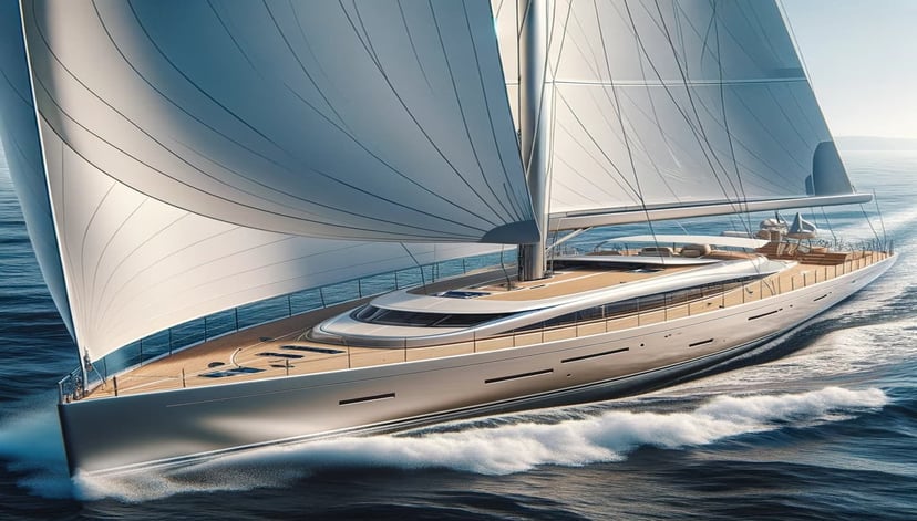 A sailing yacht