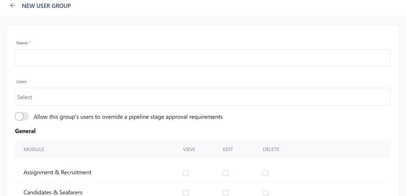 Screenshot of Martide's maritime recruitment and crewing system platform