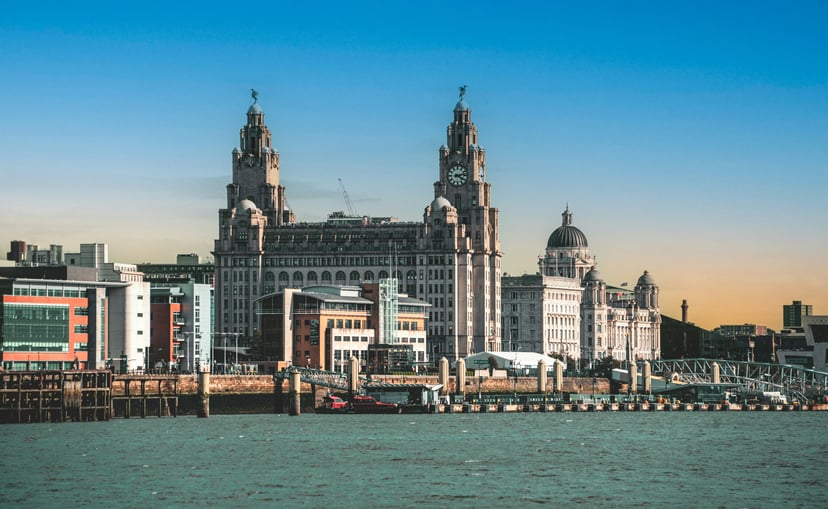Liverpool docks, UK